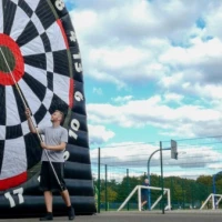 Set Up Giant Inflatable Dart Board 0