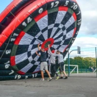 Deflate Inflatable Football Darts 0